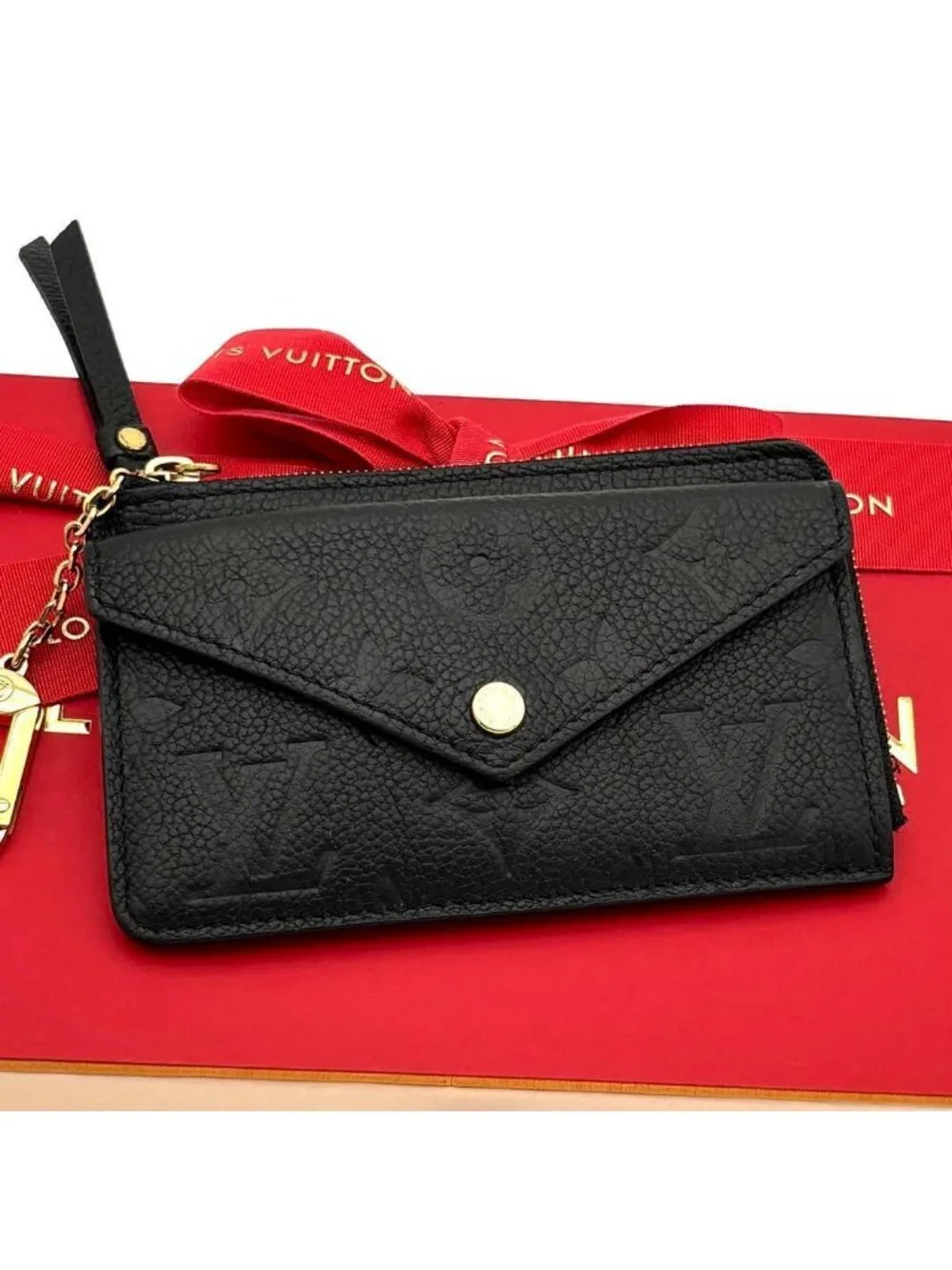 Louis Vuitton Wallet Fragment Case Coin Black